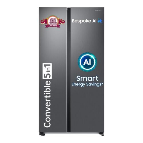 71jeDS-CY2L._SL1500_ Samsung 653 L, 3 Star, Frost Free, Double Door Refrigerator
